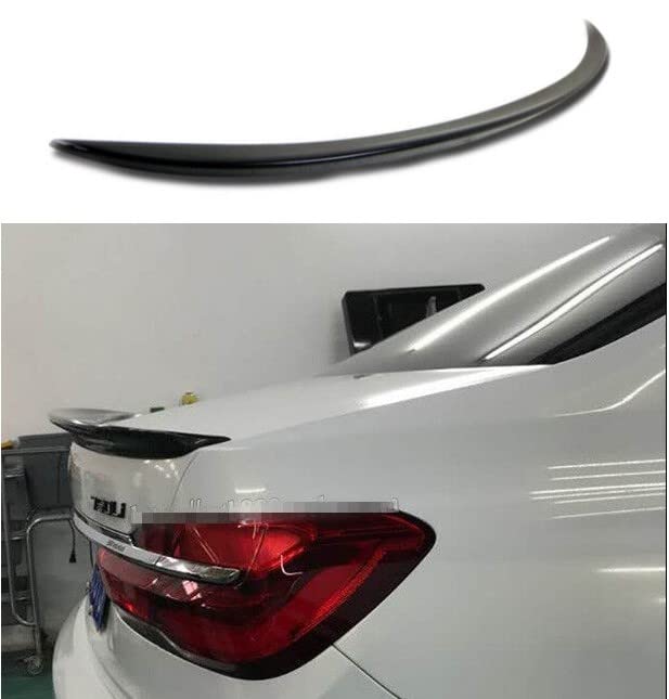 Car Craft 7 Series Spoiler Trunk Spoiler Compatible with BMW 7 Series Spoiler Trunk Spoiler 7 Series G12 2016-2022 Glossy Black