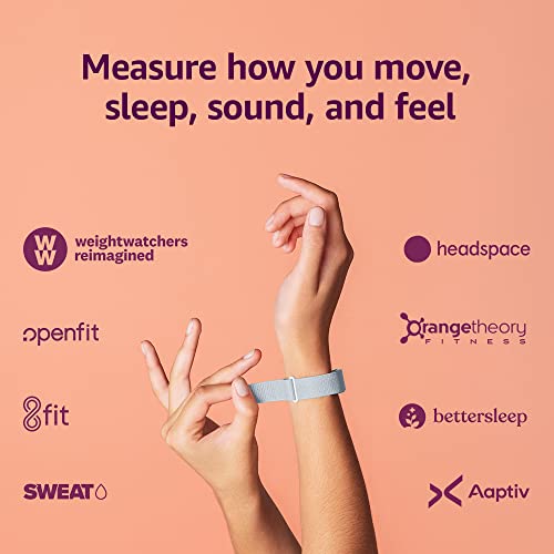 Amazon Halo Band - Large – Measure how you move, sleep, and sound – Designed with privacy in mind - Winter + Silver