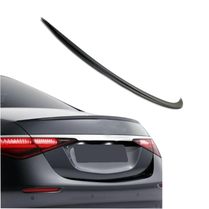 Car Craft E Class Spoiler Trunk Spoiler Compatible with Mercedes E Class Spoiler Trunk Spoiler E Class W223 2021 Glossy Black