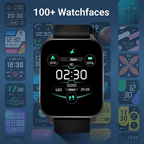 Fastrack New Reflex Beat+ Smartwatch|1.69” UltraVU Display|500 Nits Brightness|60 Sports Modes|100+ Watchfaces|24 * 7 HRM|SpO2|Sleep Tracker|Music & Camera Control|Upto 5 Days Battery|IP68