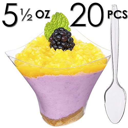 ok DLux 50x 5oz Swirl Cups with Spoons