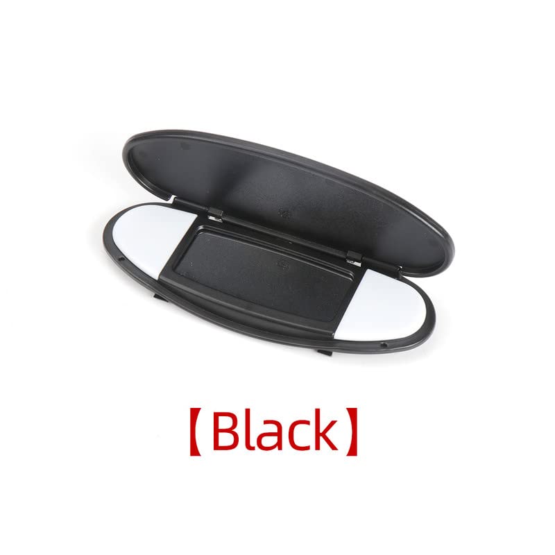 Car Craft Mini Sunshade Mirro Cover Compatible with Mini Cooper Sun Shade Mirror Cover Mini R55 R56 R60 2007 -2014 Black