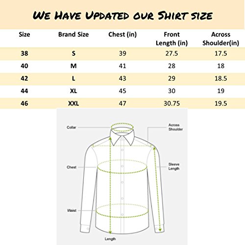 Dennis Lingo Men's Checkered Slim Fit Casual Shirt (C419_MUSTARD_M_Mustard_M)