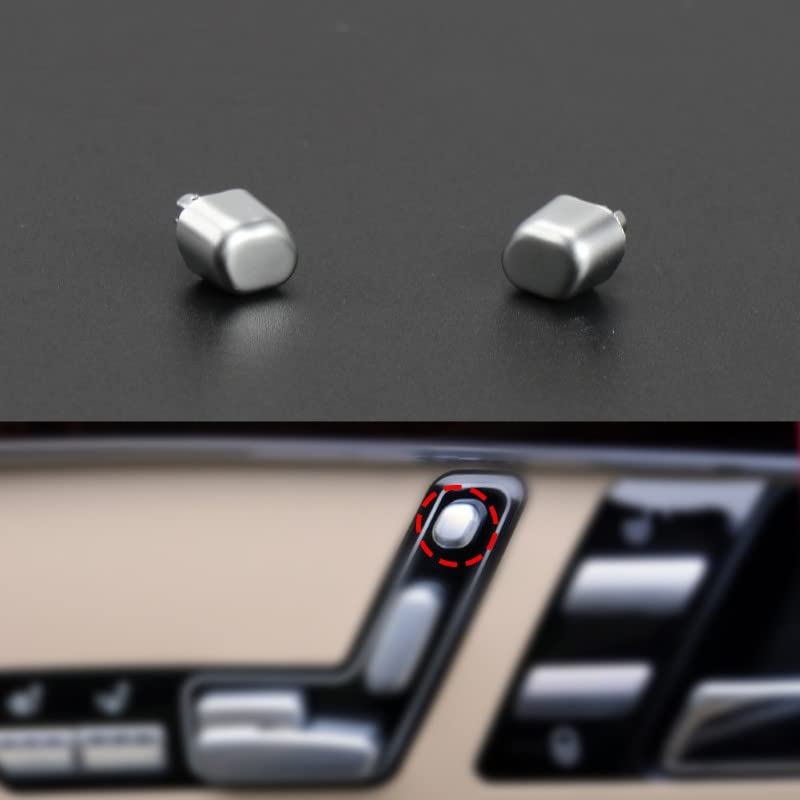 Car Craft S Class Seat Adjusment Button Cover Headrest Button Cover Compatible with Mercedes S Class Seat Adjusment Button Cover Headrest Button Cover S Class W221 2006-2014 Left