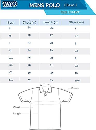 Wear Your Opinion Men's Slim Fit Polo Collar Neck Half Sleeve T-Shirt (TealBlue, XL)