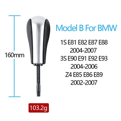 Car Craft 3 Series Gear Shift Knob Compatible With Bmw 3 Series Gear Shift Knob 3 Series E90 2004-2006 1s E81 E82 E87 E88 E90 E91 E92 E93 Z4 E85 E86 E89 Silver -graphql -123
