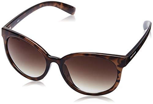 Fastrack Women's Bug Eye Sunglasses Brown Frame, Brown Lens (Large) - Pack of 1