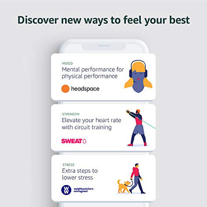 Amazon Halo Band - Large – Measure how you move, sleep, and sound – Designed with privacy in mind - Winter + Silver