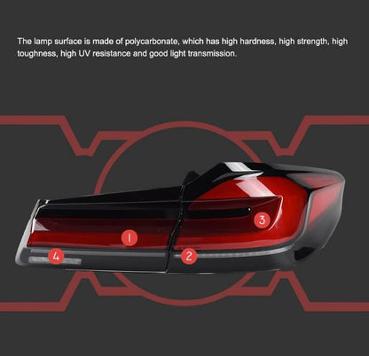 Car Craft 5 Series Taillight Taillamp Compatible With Bmw 5 Series Taillight Taillamp 5 Series G30 2017-2022 Upgraded To G30 Lci Style Sy-g30-t -graphql