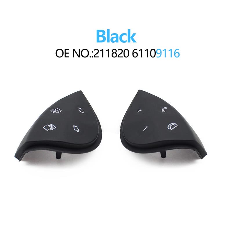 Car Craft E Class Steering Button Compatible With Mercedes E Class Steering Button E Class W211 2003-2006 Black