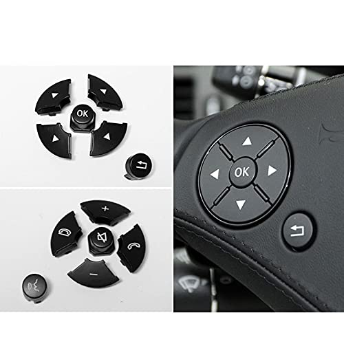 Car Craft C Class Steeering Wheel Button Compatible With Mercedes C Class Steering Wheel Button C Class W204 2007-2011 E Class W212 2009-2013 Black