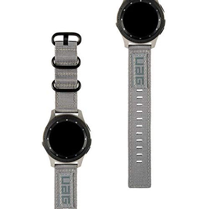 Urban Armor Gear UAG Watch Band, NATO Watch Strap Designed for Galaxy Watch 5 / 5 Pro / Galaxy Watch 4 44mm / Classic 46mm / 4 40mm / Classic 42mm / Fits Most Universal 20mm Watch Lugs - Grey
