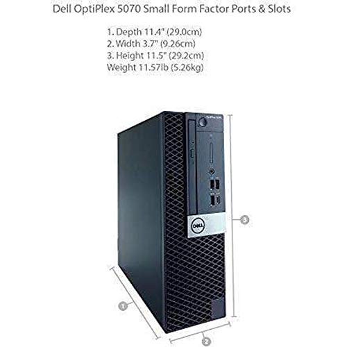 Dell OptiPlex 5070 SFF Small Form Factor Desktop - 9th Gen Intel Core i5-9500 6-Core CPU up to 4.40GHz, 16GB DDR4 Memory, 256GB SSD, Intel UHD Graphics 630, DVD Burner, Windows 10 Pro 6747234107481 bolt