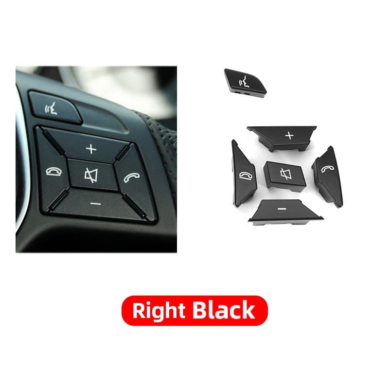 Car Craft Gla Steering Wheel Button Compatible With Mercedes Gla Steering Wheel Button C Class W204 2011-2014 Gla W156 2015-2020 B Class W246 2012-2018 A Class W176 2013-2018 Cls W218 2013-2018 Black