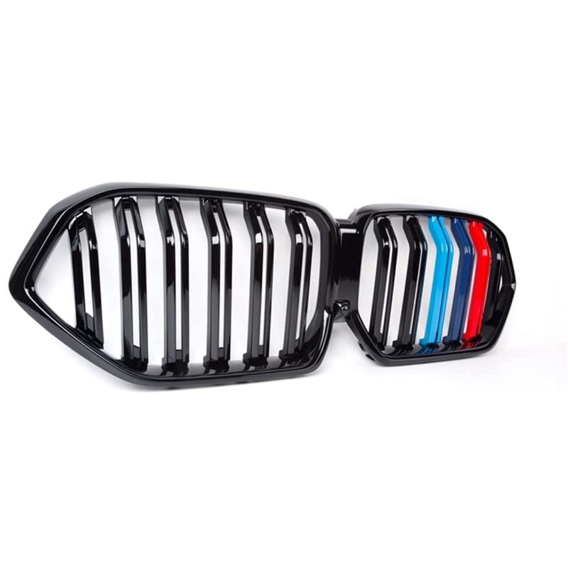 Car Craft Front Bumper Grill Compatible With Bmw X6 G06 2019-2022 Front Bumper Grill Carbon Fiber Look M Colour