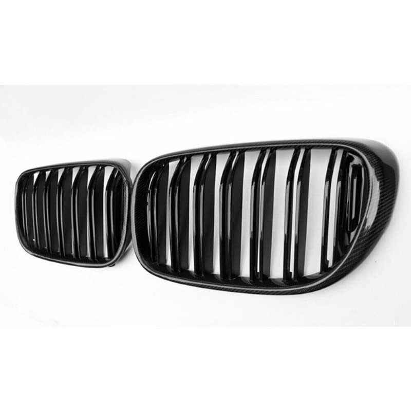 Car Craft Front Bumper Grill Compatible With Bmw 7 Series G12 2016-2021 Front Bumper Grill Carbon Fiber Look