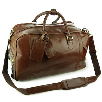 ASHWOOD - Genuine Leather Holdall - Large Overnight/Travel/Business/Weekend/Gym Sports Duffle Bag - 2070 test  6758622396505 test  {product.id} 6758622396505 bolt