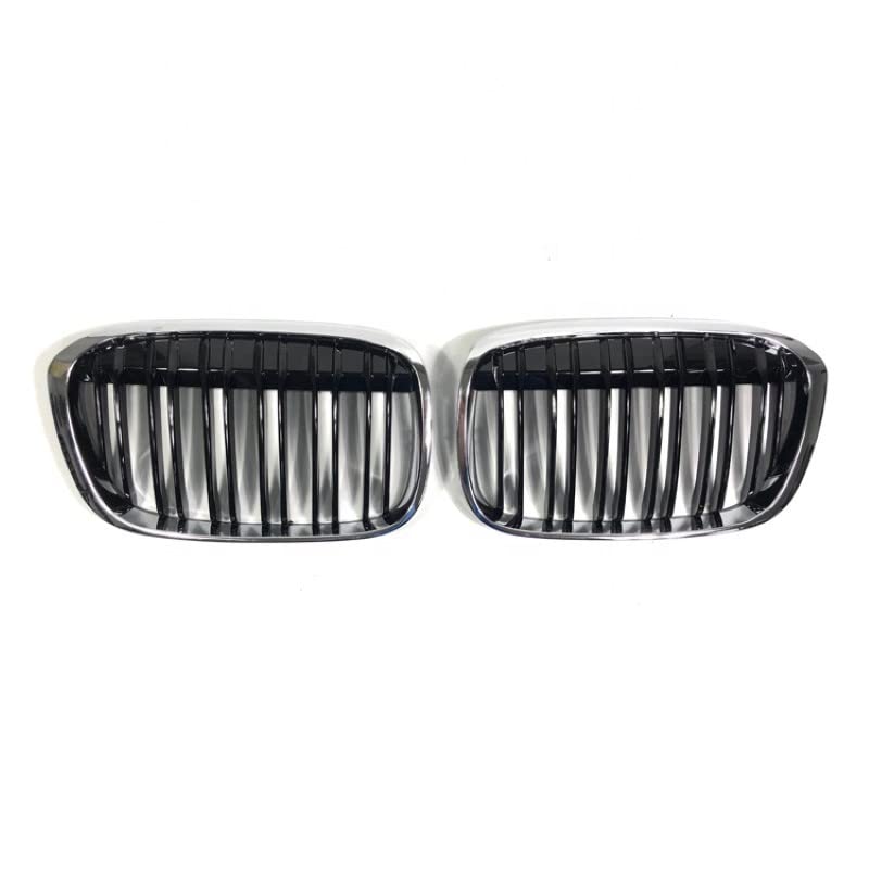 Car Craft Front Bumper Grill Compatible With Bmw X1 F48 2016-2022 Front Bumper Grill Chrome And Black