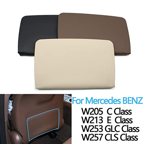 Car Craft Glc Seat Storage Pocket Cover Compatible with Mercedes Glc Seat Storage Pocket Cover C Class W205 2014-2021 E Class W213 2016-2021 Glc W253 2015-2021 W257 CLS Brown