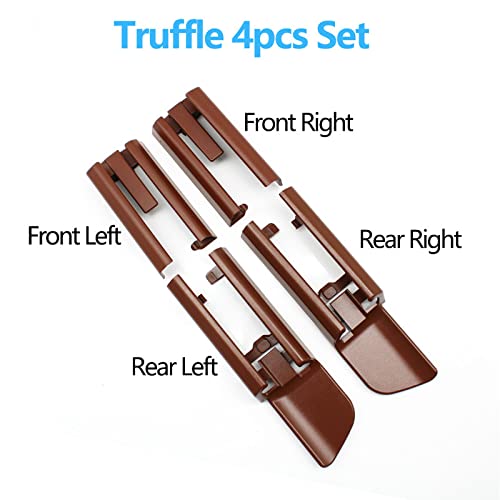 Car Craft 5 Series Seat Sliding Track Compatible with BMW 5 Series Seat Sliding Track 5 Series G30 2017-2020 6 Series G32 2017-2022 Brown