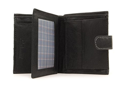 ASHWOOD - Tri Fold Coin Wallet & Gift Box - Buffalo Leather - 13 Pocket Extra Capacity - 4 Credit Card Section, Coin Pouch and ID Holder - 1412 test  6758620921945 6758620921945 bolt