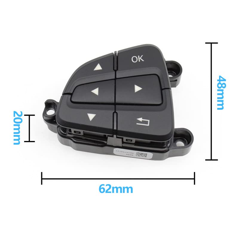 Car Craft V Class Steering Button Compatible With Mercedes V Class Steering Wheel Button Gle W166 2016-2020 Cla W117 2015-2019 Gla W156 2017-2019 Gls W166 2016-2019 V V Class W447 Cls Slc Set