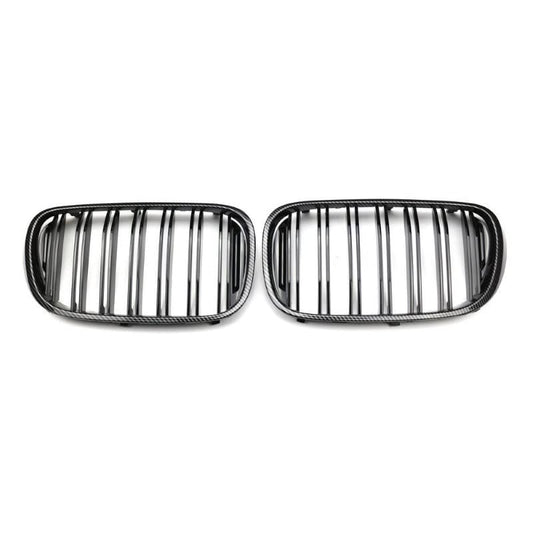 Car Craft Front Bumper Grill Compatible With Bmw 7 Series G12 2016-2021 Front Bumper Grill Carbon Fiber Look