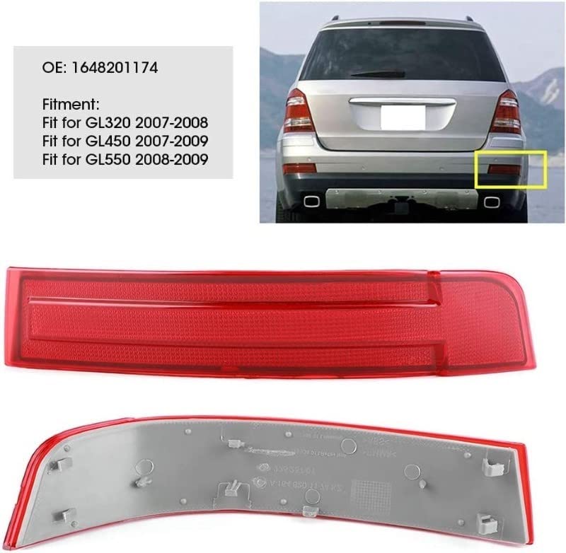 Car Craft Rear Bumper Reflector Compatible With Mercedes Gl W164 2006-2009 Rear Bumper Reflector Right 1648201274