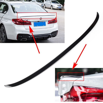 Car Craft 5 Series Spoiler Trunk Spoiler Compatible with BMW 5 Series Spoiler Trunk Spoiler 5 Series G30 2017-2022 P Glossy Black -graphql