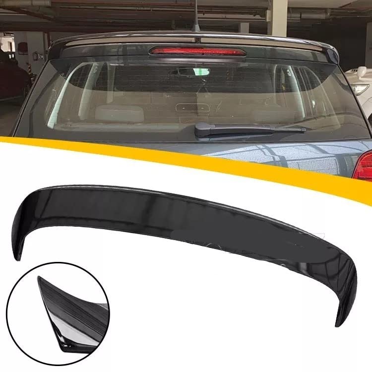 Car Craft Polo Spoiler Roof Spoiler Compatible with Volkswagen Polo Spoiler Roof Spoiler Polo 2010-2022 Gt Glossy Black