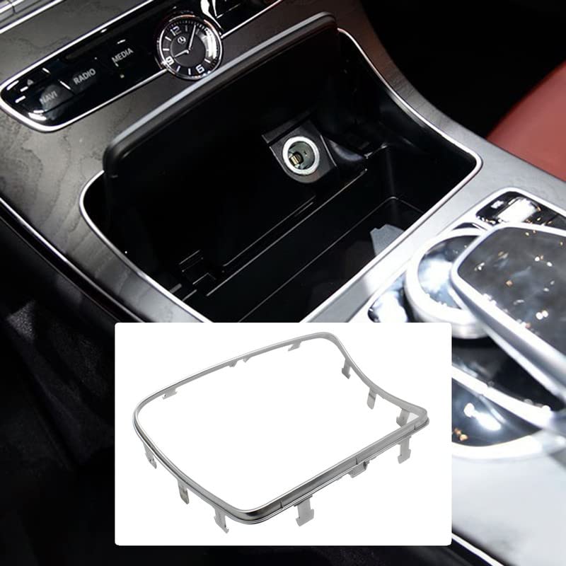 Car Craft C Class Cupholder Frame Compatible With Mercedes C Class Cupholder Frame C Class W205 2014-2021 Glc X253 2016-2021 Silver