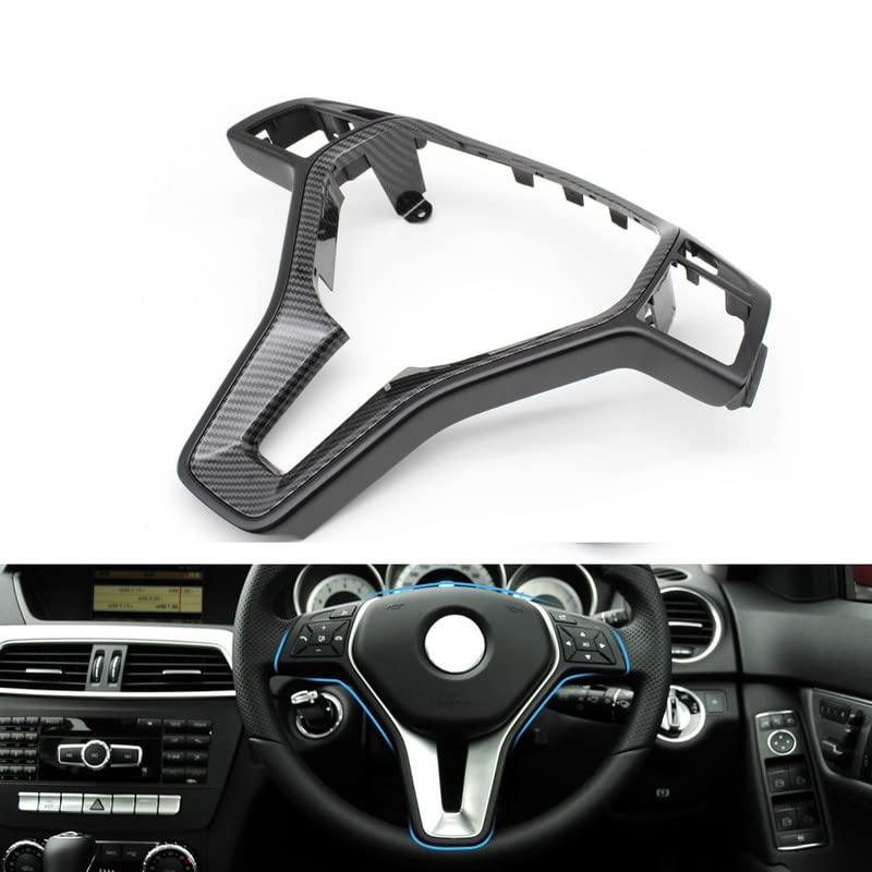 Car Craft A Class Steering Wheel Cover Compatible With Mercedes A Class Steering Wheel Cover A Class W176 B Class W246 C Class W204 2011-2014 E Class W212 2011-2016 Gla W156 Cls W218 Cla W117 Moka Carbon