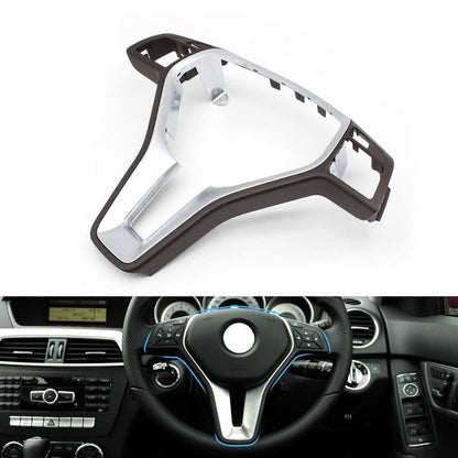Car Craft A Class Steering Wheel Cover Compatible With Mercedes A Class Steering Wheel Cover A Class W176 B Class W246 C Class W204 2011-2014 E Class W212 2011-2016 Gla W156 Cls W218 Cla W117 Moka Silver -graphql