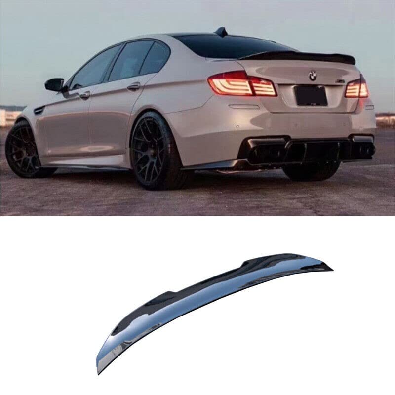 Car Craft 5 Series Spoiler Trunk Spoiler Compatible with BMW 5 Series Spoiler Trunk Spoiler 5 Series G30 2017-2022 Psm Glossy Black