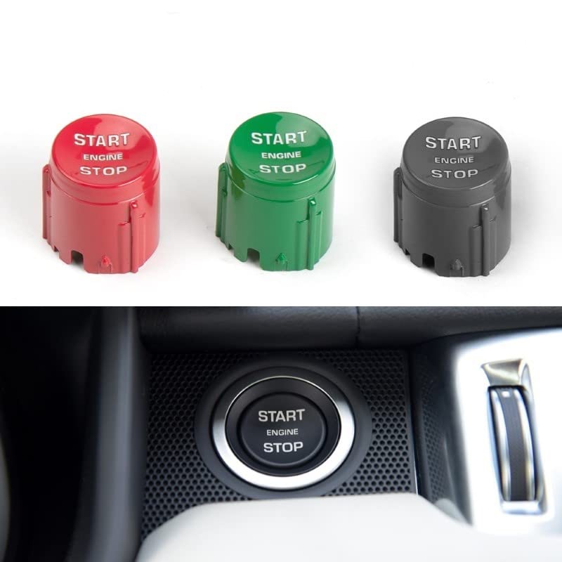 Car Craft Range Rover Discovery 4 Start Stop Button Compatible With Range Rover Discovery 4 Start Stop Button Range Rover Discovery 4 2014-2022 Green