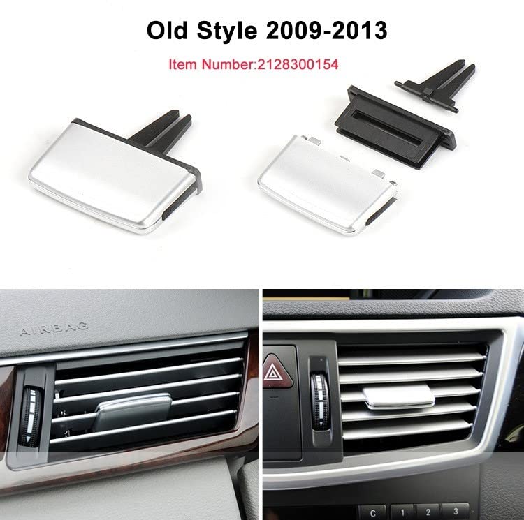 Car Craft E Class Ac Vent Slider Clip Compatible With Mercedes E Class Ac Vent Sldier Clip E Class W212 2009-2012 Silver