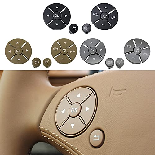 Car Craft C Class Steeering Wheel Button Compatible With Mercedes C Class Steering Wheel Button C Class W204 2007-2011 E Class W212 2009-2013 Black