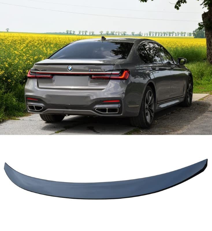 Car Craft 7 Series Spoiler Trunk Spoiler Compatible with BMW 7 Series Spoiler Trunk Spoiler 7 Series G12 2016-2022 Glossy Black