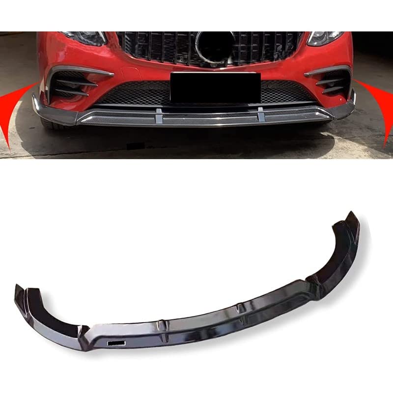 Car Craft Glc Front Lip Bumper Lip Compatible with Mercedes Glc Front Lip Bumper Lip Glc W253 2015 Glossy Black