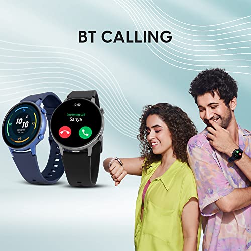 Fastrack Reflex Play + with BT Calling|AMOLED Display|100 + Watchfaces|24x7 HRM|BP Monitor|SpO2 Monitor|Sleep Monitor| Multiple Sports Modes|Custom Watchface|7 Day* Battery|IP68 Water Resistance