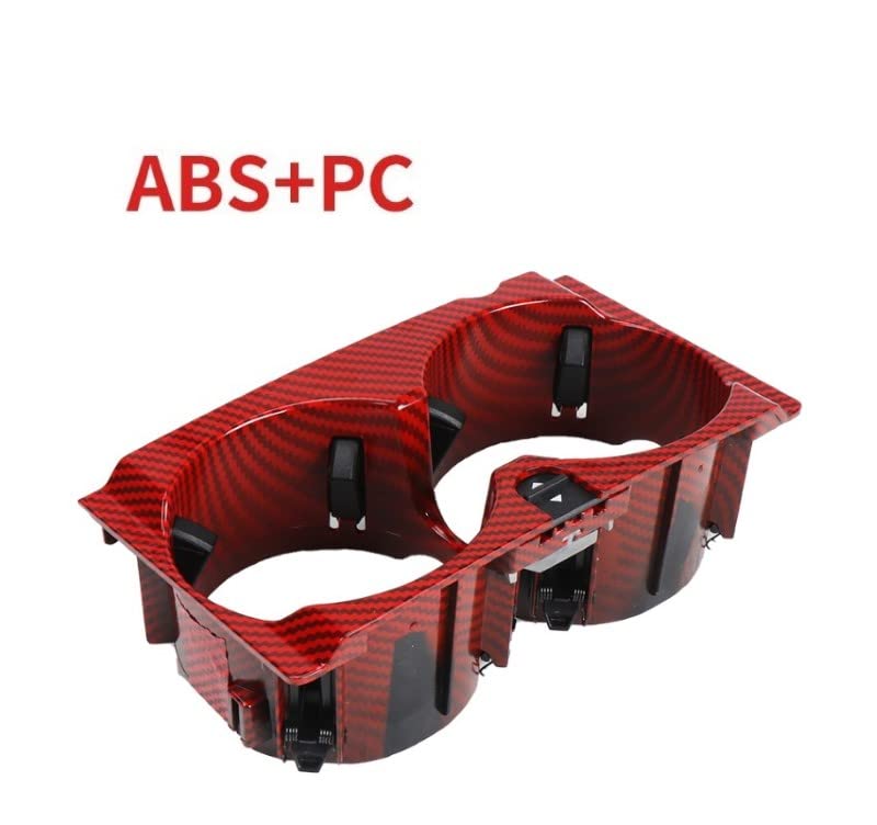 Car Craft E Class Cup Holder Compatible With Mercedes E Class Cup Holder E Class W212 2009-2015 Red Carbon Fiber