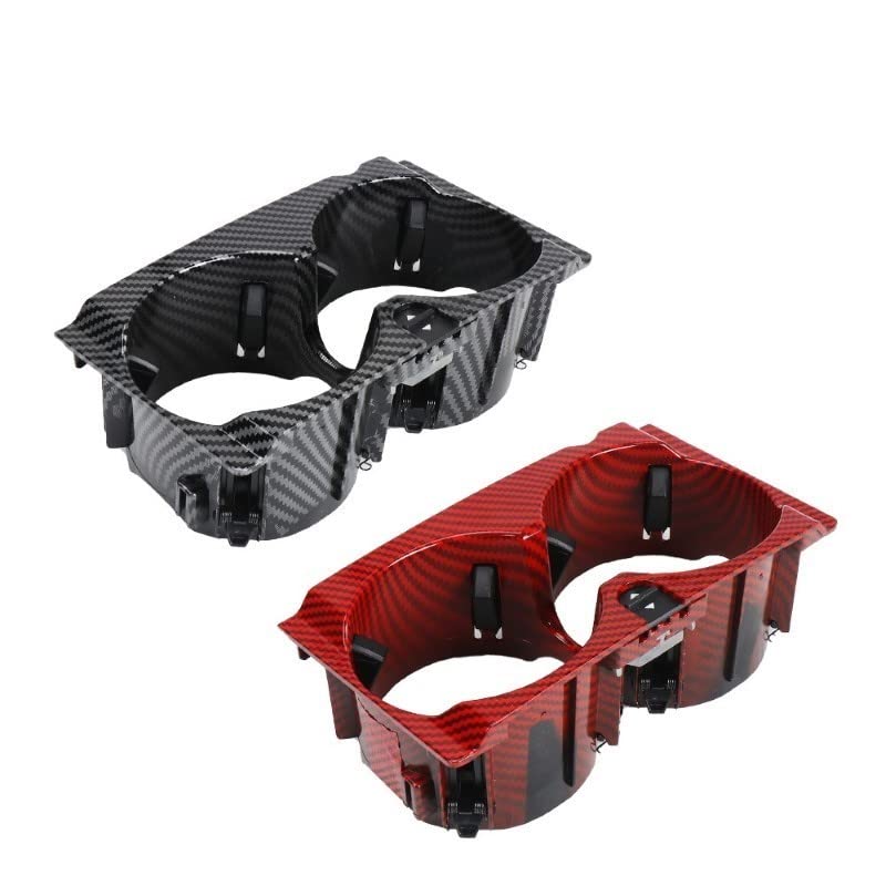 Car Craft E Class Cup Holder Compatible With Mercedes E Class Cup Holder E Class W212 2009-2015 Red Carbon Fiber