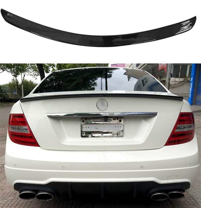 Car Craft Glc Coupe Spoiler Trunk Spoiler Compatible with Mercedes Glc Coupe Spoiler Trunk Spoiler Glc Coupe W253 2014-2020 Glossy Black