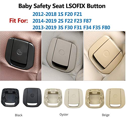 Car Craft 1 Series Seat Belt Lock Cover Compatible With Bmw 1 Series Seat Belt Lock Cover 3 Series F30 2012-2018 1 Series F20 2012-2015 52207319688 Beige