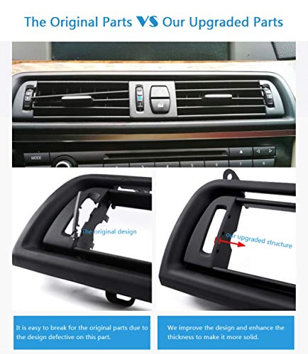 Car Craft 5 Series Ac Vent Compatible With Bmw 5 Series Ac Vent 5 Series F10 2010-2017 6 Series F12 2011-2016 Chrome Centre