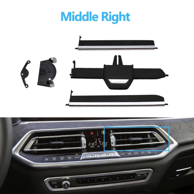 Car Craft X5 Ac Vent Slider Kit Compatible With Bmw X5 Ac Vent Slider Kit X5 G05 2019 2021 X6 G06 2020-2021 X7 G07 2019 2011