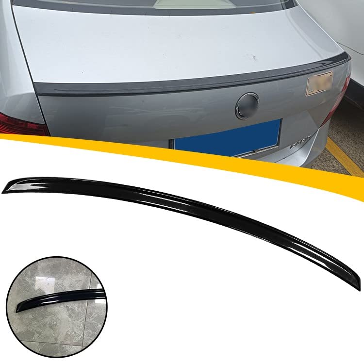 Car Craft Rapid Spoiler Trunk Spoiler Compatible with Skoda Rapid Spoiler Trunk Spoiler Rapid 2012-2021 Glossy Black