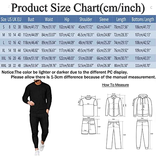 Herren Jogginganzug Freizeitanzug Sportanzug Leisure Suit Tracksuit Tracksuit Joggingsuit Trainingsanzug Sportbekleidung Hausanzug Comfortable Breathable 2-piece Fitness Langarm Sweatshirt