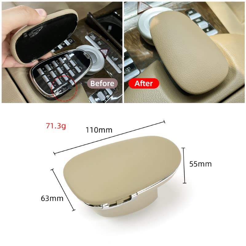 Car Craft S Class Armrest Dial Keypad Number Pad Phone Key Compatible With Mercedes S Class Armrest Dial Keypad Number Pad Phone Key S Class W221 2006-2014 Dark Beige