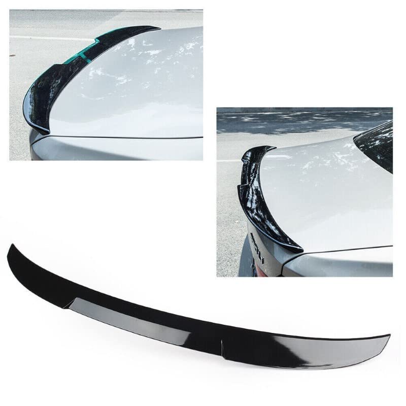 Car Craft 5 Series Spoiler Trunk Spoiler Compatible with BMW 5 Series Spoiler Trunk Spoiler 5 Series G30 2017-2022 M4 Glossy Black